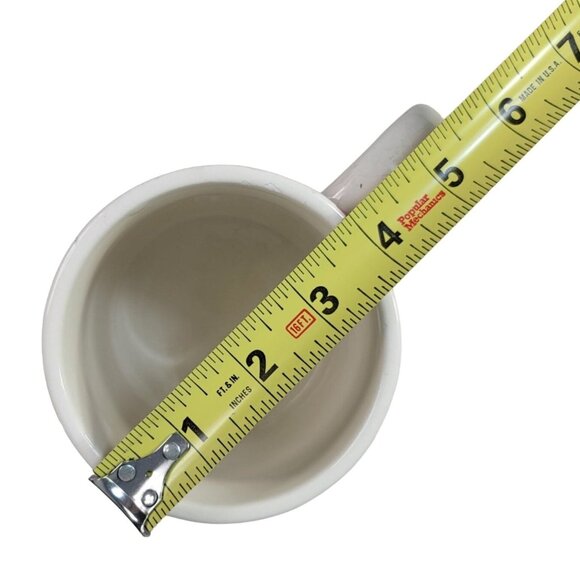 2/$15 Rooster Chicken Mug White Red 4.5" Large Oversized Farm Checkerboard READ - Picture 9 of 12